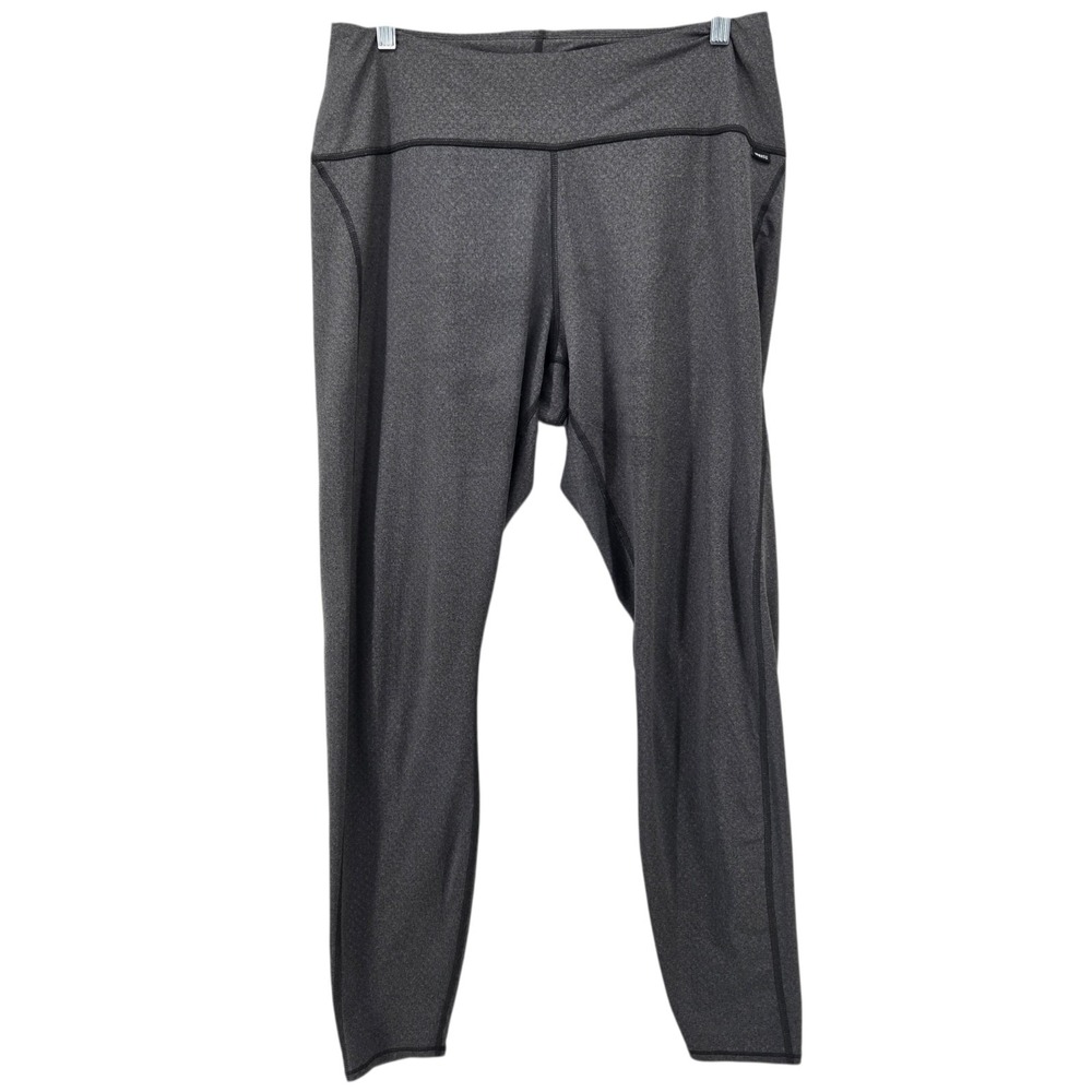 REI Leggings Womens Large Gray Performance Stretch High Waisted Lightweight Gym
